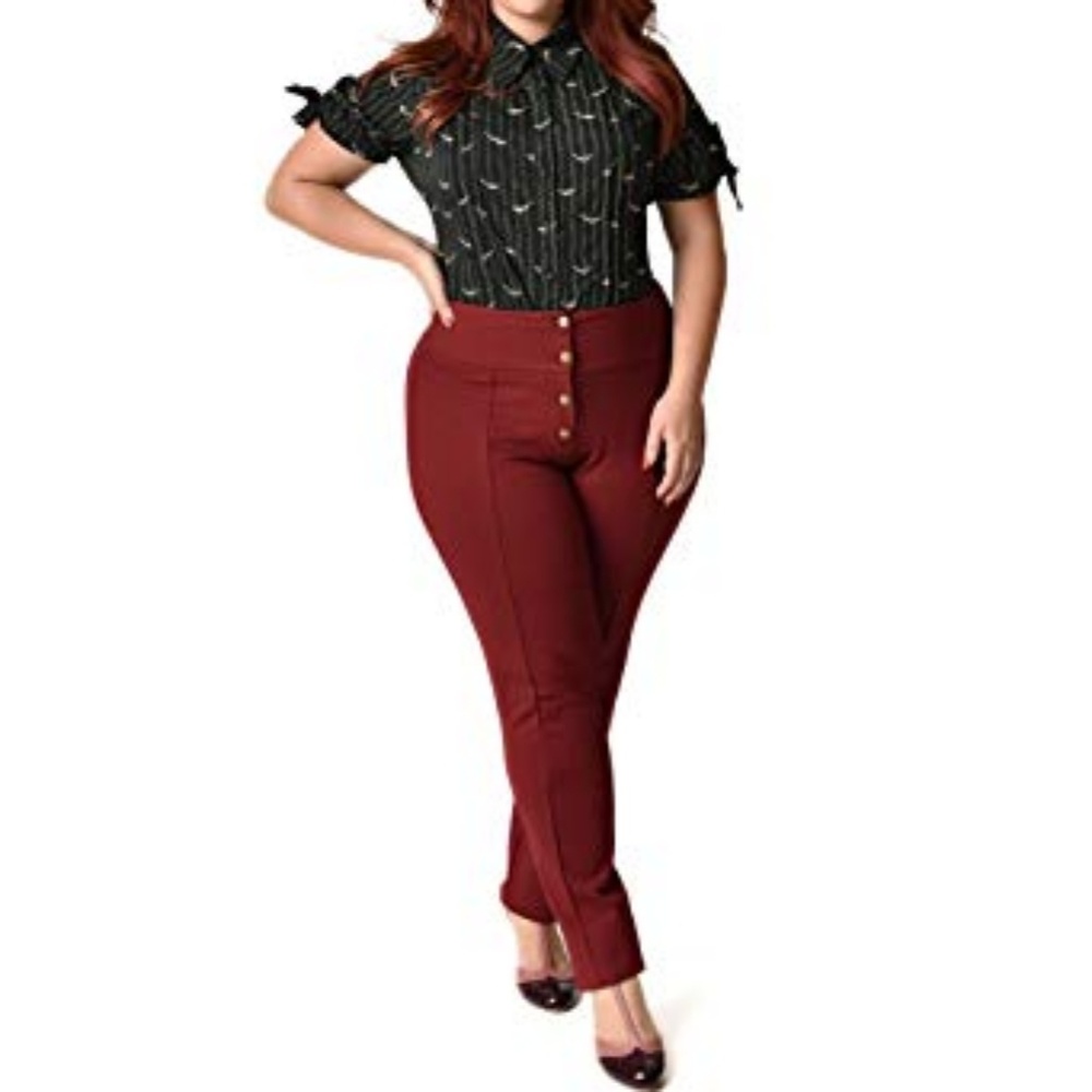 Unique vintage 60s cigarette pant